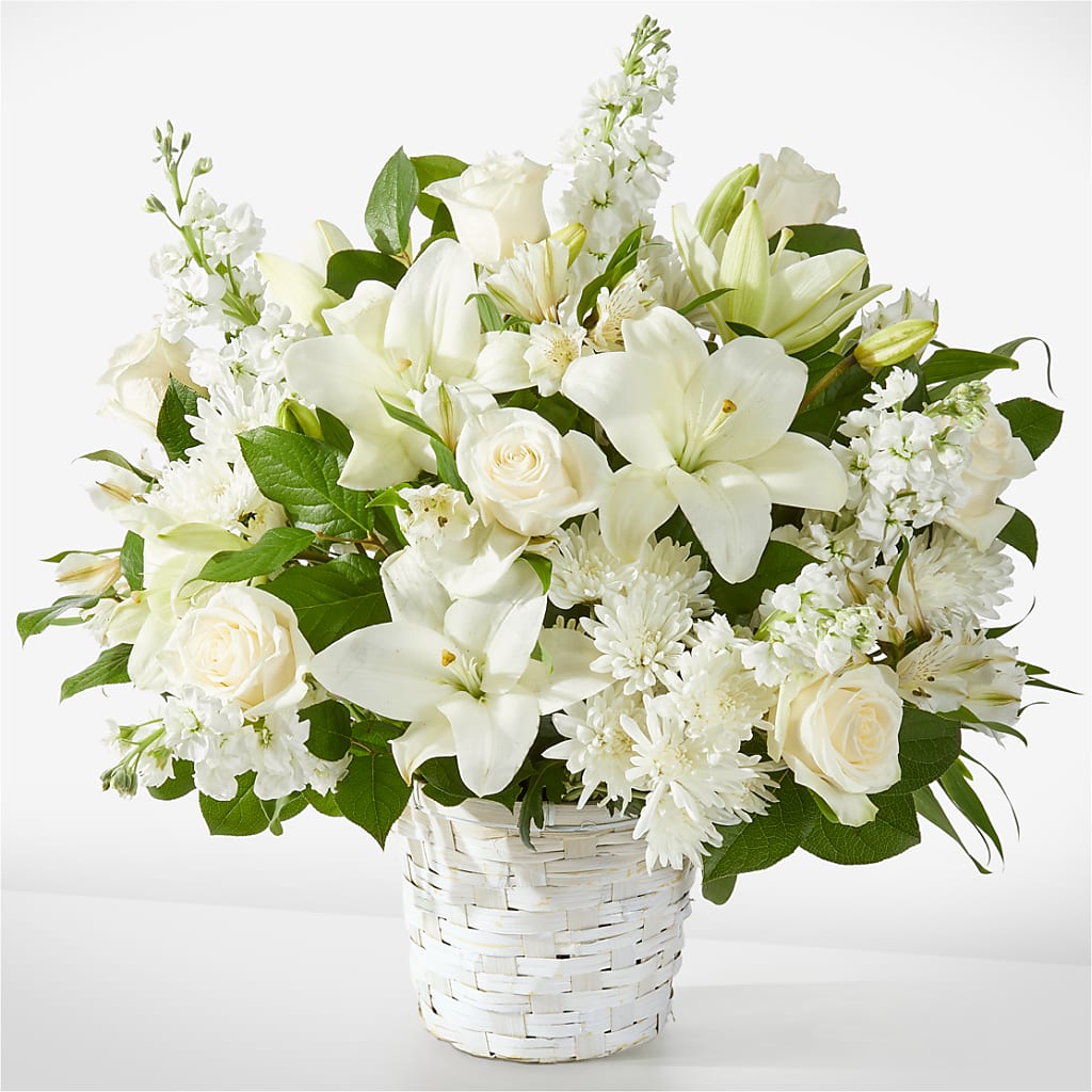 Peaceful Reflections Arrangement – FRUIT & FLOWER CREATIONS, Portland OR