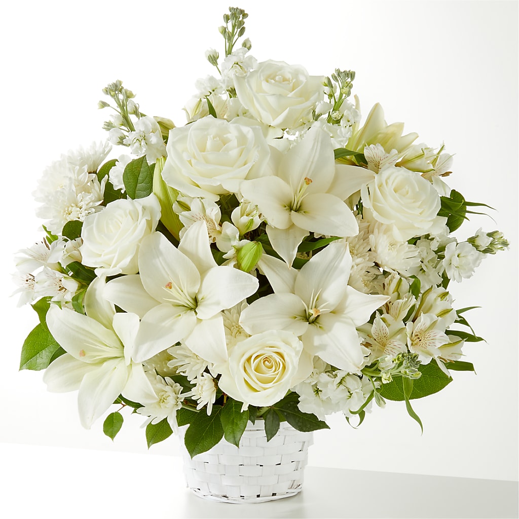 Peaceful Reflections Arrangement – FRUIT & FLOWER CREATIONS, Portland OR