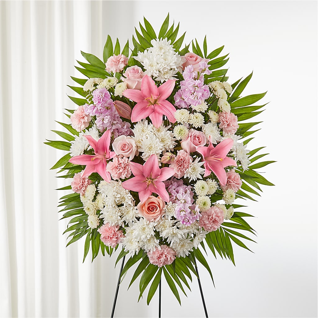 Offering Solace Standing Spray – FRUIT & FLOWER CREATIONS, Portland OR