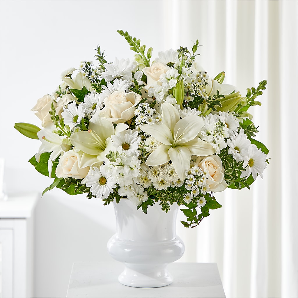 Uplifting Urn Arrangement – FRUIT & FLOWER CREATIONS, Portland OR