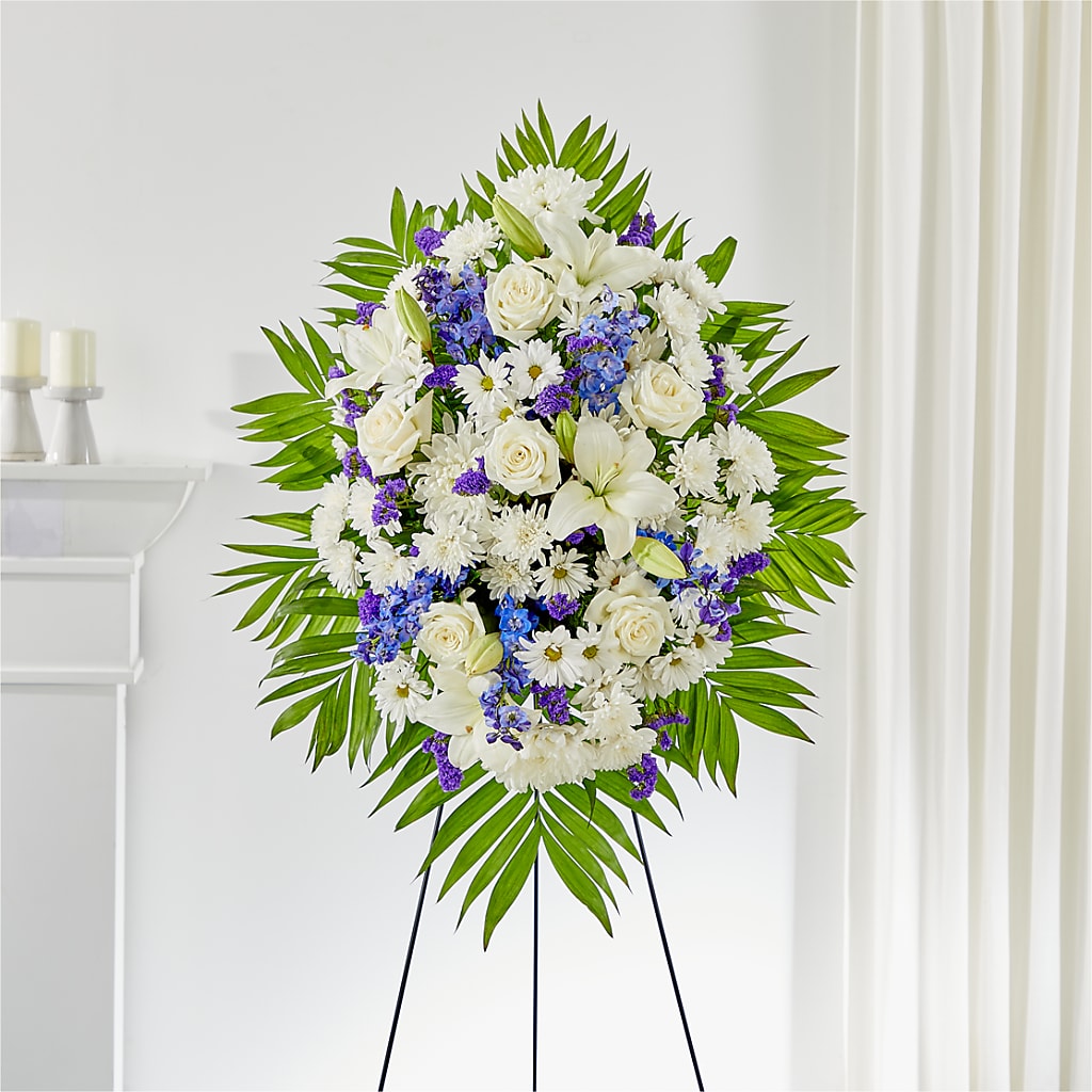 At Rest Standing Spray – FRUIT & FLOWER CREATIONS, Portland OR