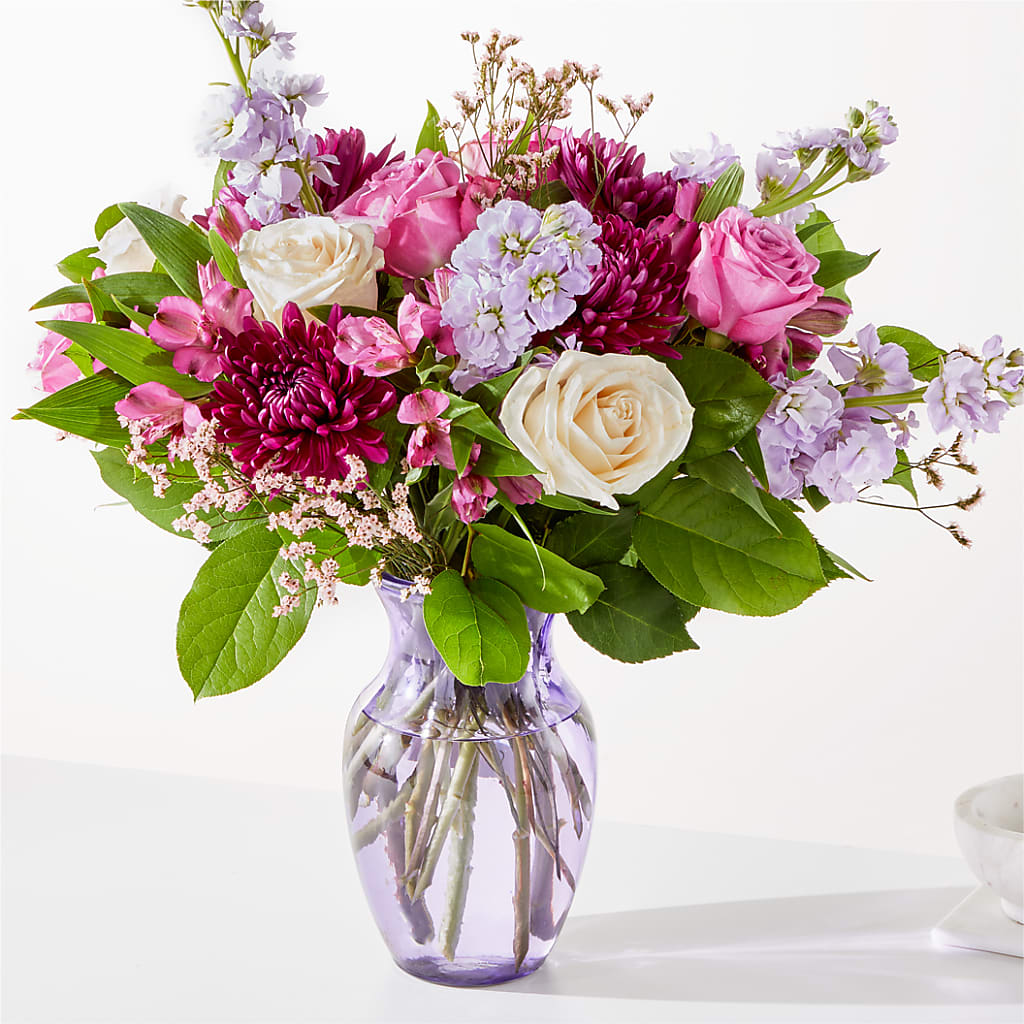 Amethyst Dreams Bouquet – FRUIT & FLOWER CREATIONS, Portland OR