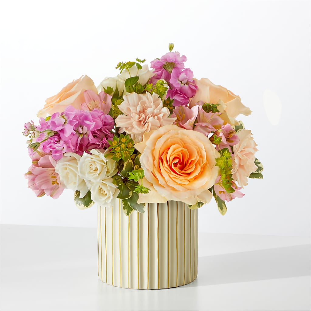 Paradise Bouquet with Ivory Vase – FRUIT & FLOWER CREATIONS, Portland OR