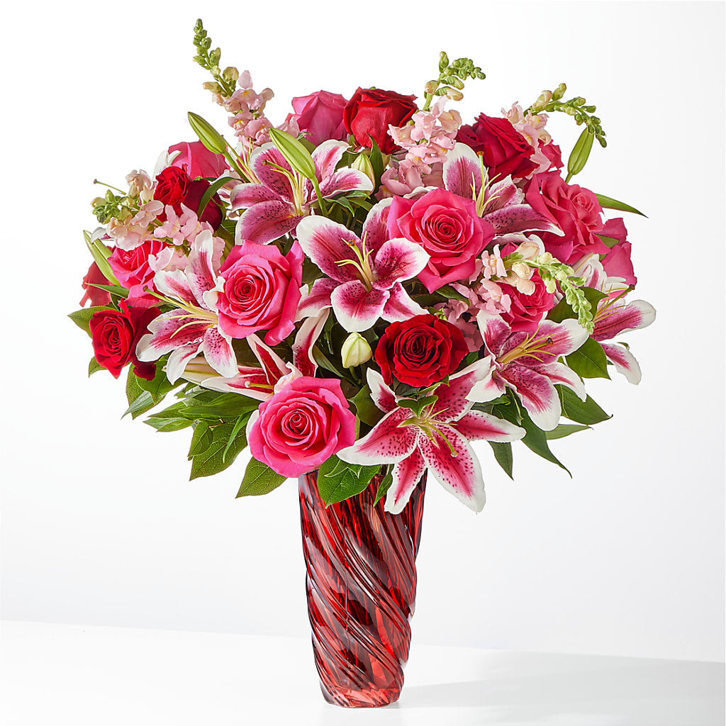 Always You Bouquet with Luxe Swirl Vase – FRUIT & FLOWER CREATIONS, Portland OR