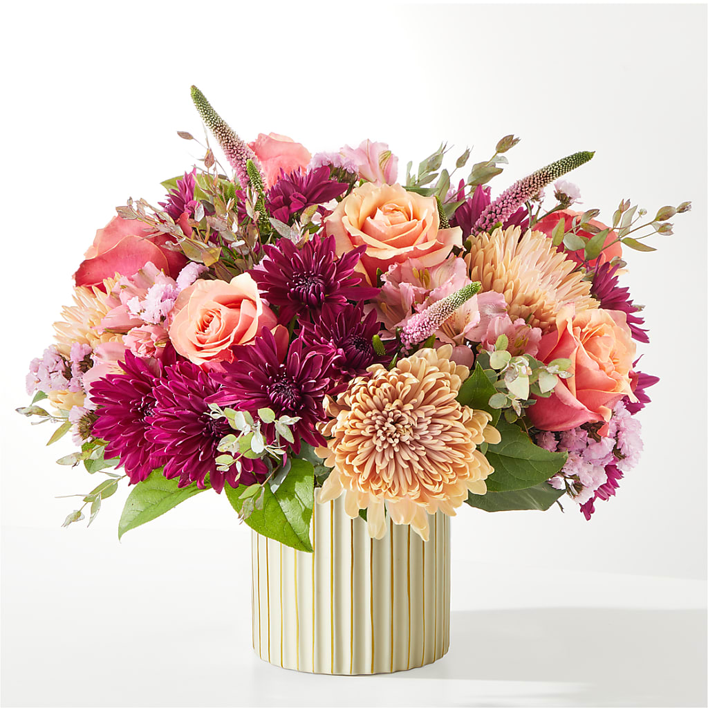 Berry Cobbler Bouquet with Ivory Vase – FRUIT & FLOWER CREATIONS, Portland OR