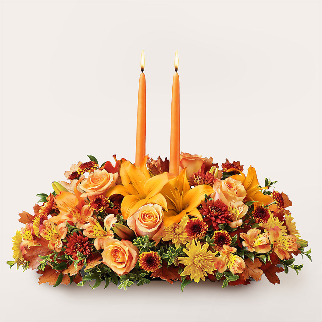 Traditions Centerpiece – FRUIT & FLOWER CREATIONS, Portland OR