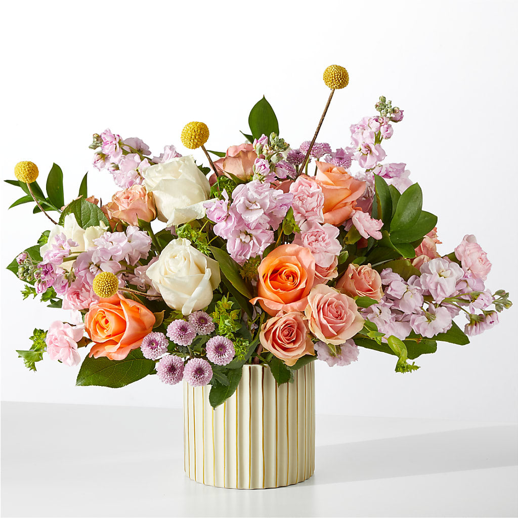 French Market Bouquet with Ivory Vase – FRUIT & FLOWER CREATIONS, Portland OR