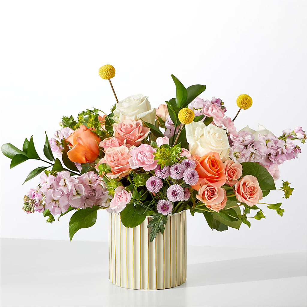 French Market Bouquet with Ivory Vase – FRUIT & FLOWER CREATIONS, Portland OR