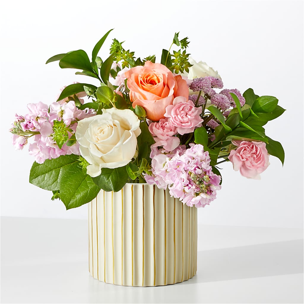 French Market Bouquet with Ivory Vase – FRUIT & FLOWER CREATIONS, Portland OR