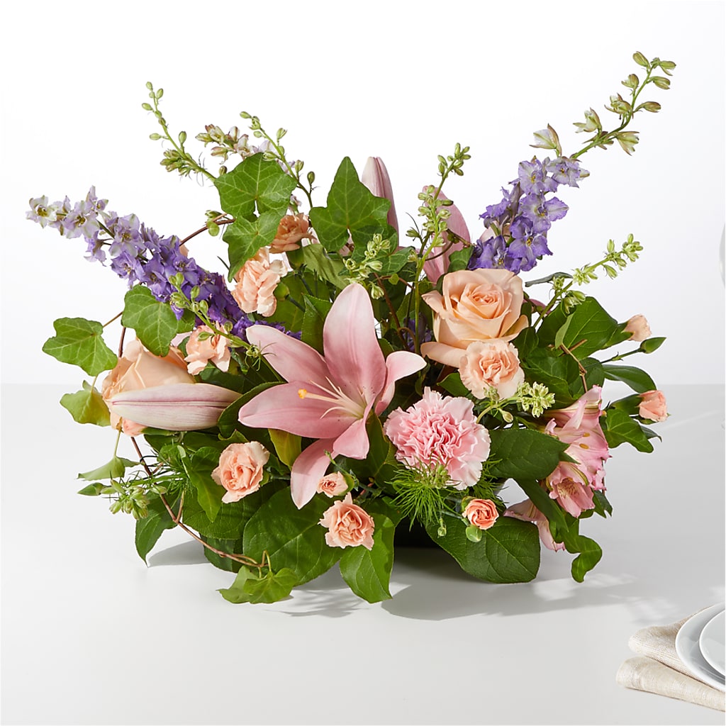 Blossom Time Centerpiece – FRUIT & FLOWER CREATIONS, Portland OR