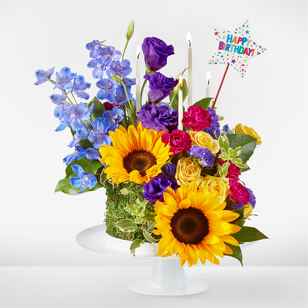 Star of the Day Floral Cake – FRUIT & FLOWER CREATIONS, Portland OR