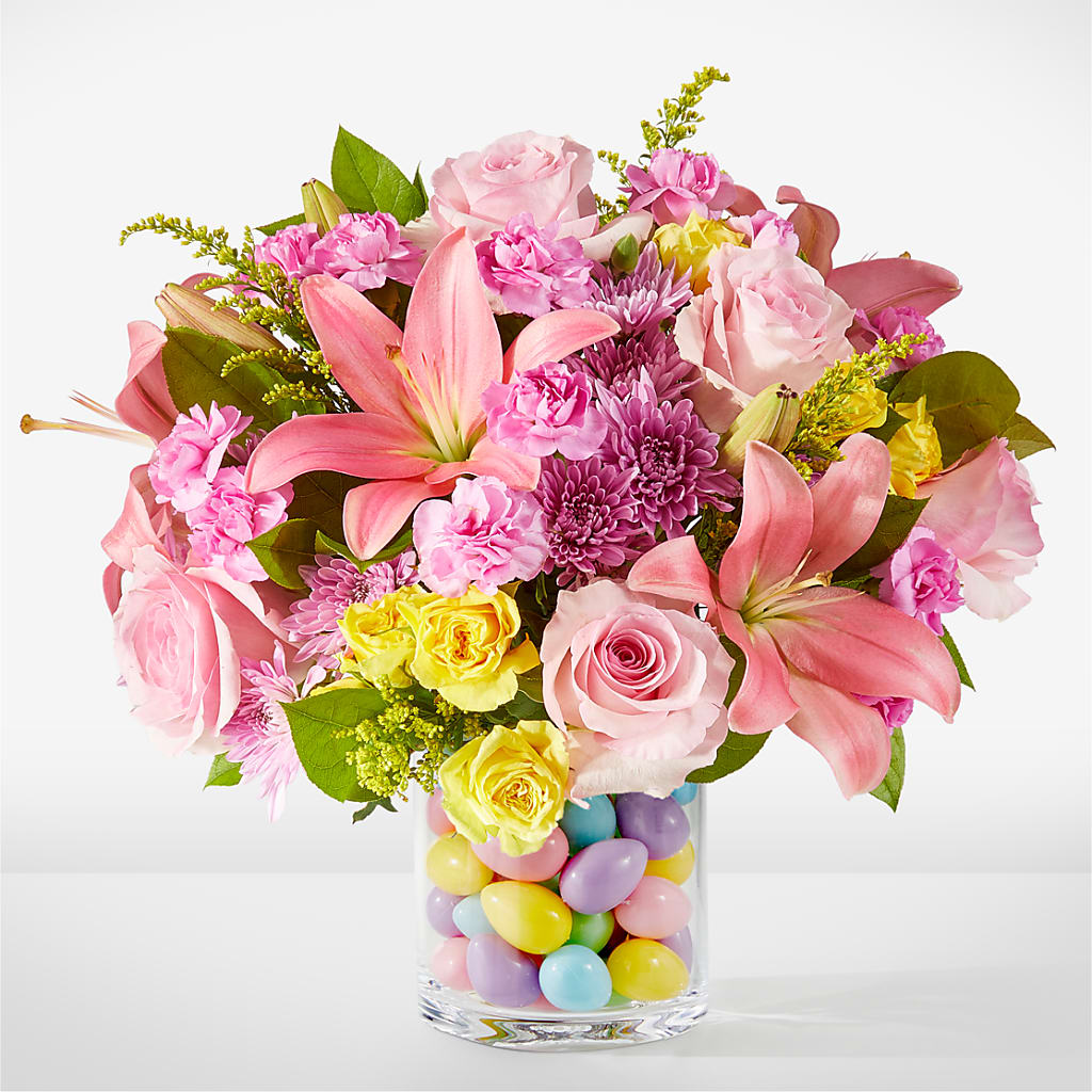 Easter Egg Hunt Bouquet – FRUIT & FLOWER CREATIONS, Portland OR