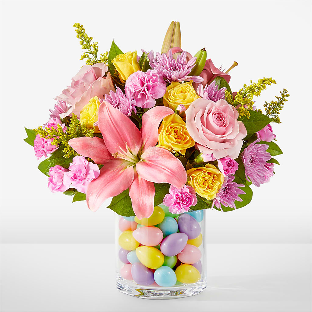 Easter Egg Hunt Bouquet – FRUIT & FLOWER CREATIONS, Portland OR
