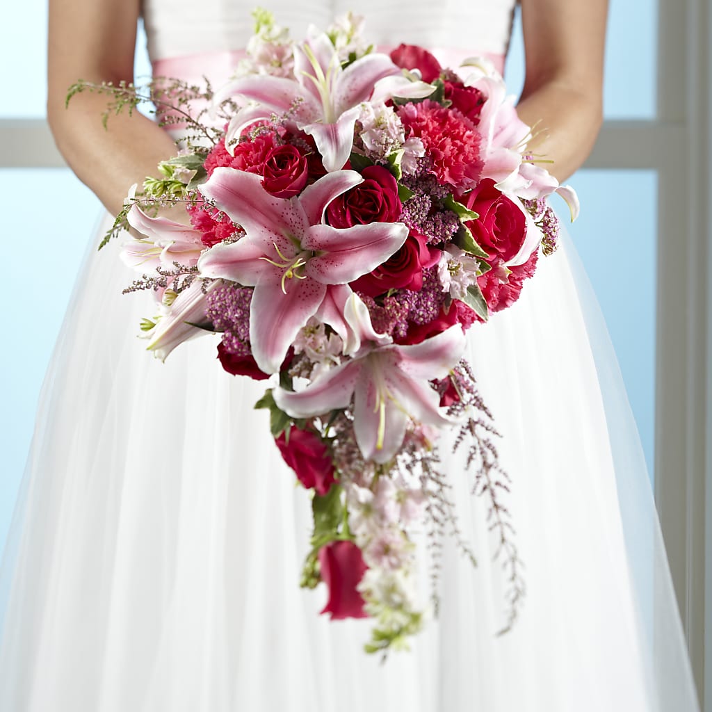 Lily & Rose Bouquet – FRUIT & FLOWER CREATIONS, Portland OR