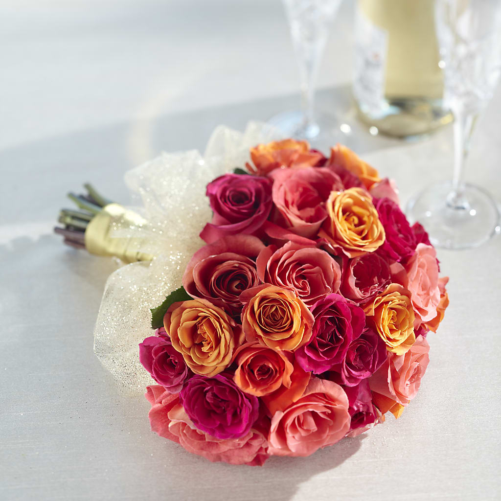 Sweet Roses Bouquet – FRUIT & FLOWER CREATIONS, Portland OR