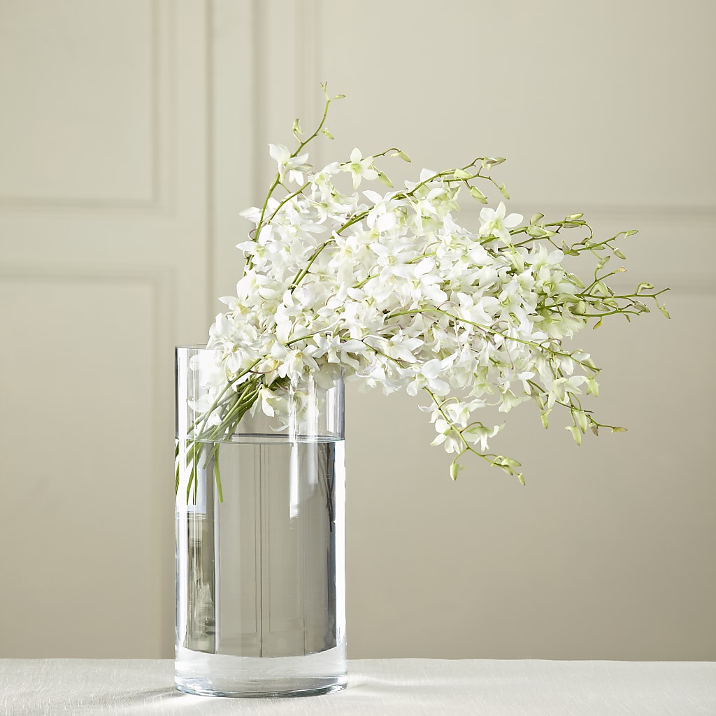 White Dendrobium Bouquet – FRUIT & FLOWER CREATIONS, Portland OR