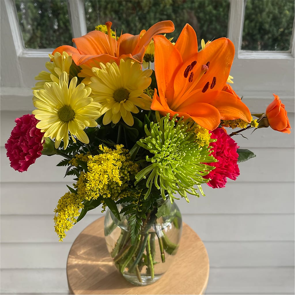Bold & Bright – A Florist Original – FRUIT & FLOWER CREATIONS, Portland OR