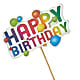 Happy Birthday Pick – FRUIT & FLOWER CREATIONS, Portland OR