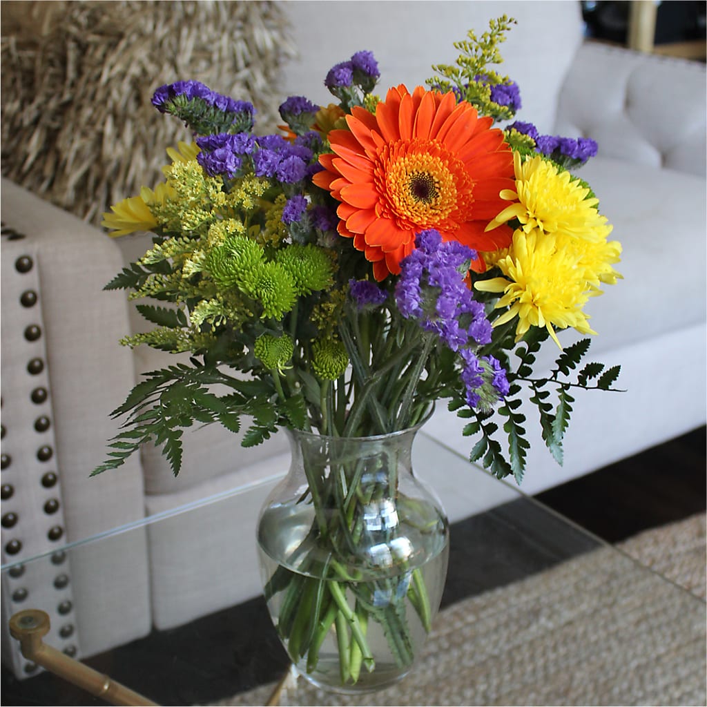 Marmalade Skies Bouquet – FRUIT & FLOWER CREATIONS, Portland OR