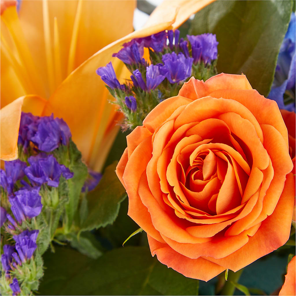 Radiant Citrus Box Bouquet – FRUIT & FLOWER CREATIONS, Portland OR