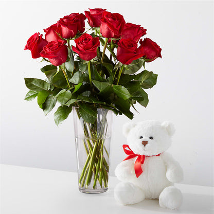 Romantic Long Stem Red Rose Bouquet Bundles – FRUIT & FLOWER CREATIONS, Portland OR