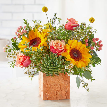 Sunflower Season Bouquet – FRUIT & FLOWER CREATIONS, Portland OR