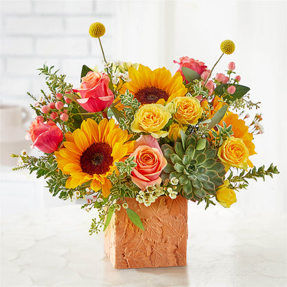 Sunflower Season Bouquet – FRUIT & FLOWER CREATIONS, Portland OR