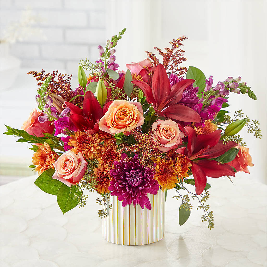 Burgundy Landscape Bouquet – FRUIT & FLOWER CREATIONS, Portland OR