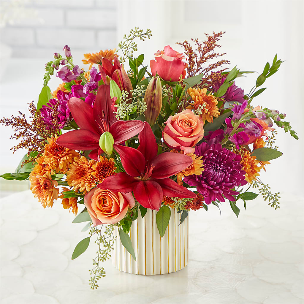 Burgundy Landscape Bouquet – FRUIT & FLOWER CREATIONS, Portland OR