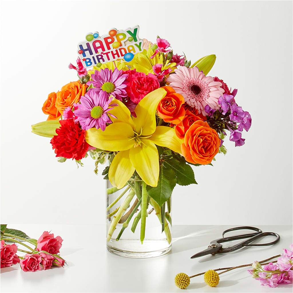 Cue the Confetti - A Florist Original – FRUIT & FLOWER CREATIONS, Portland OR