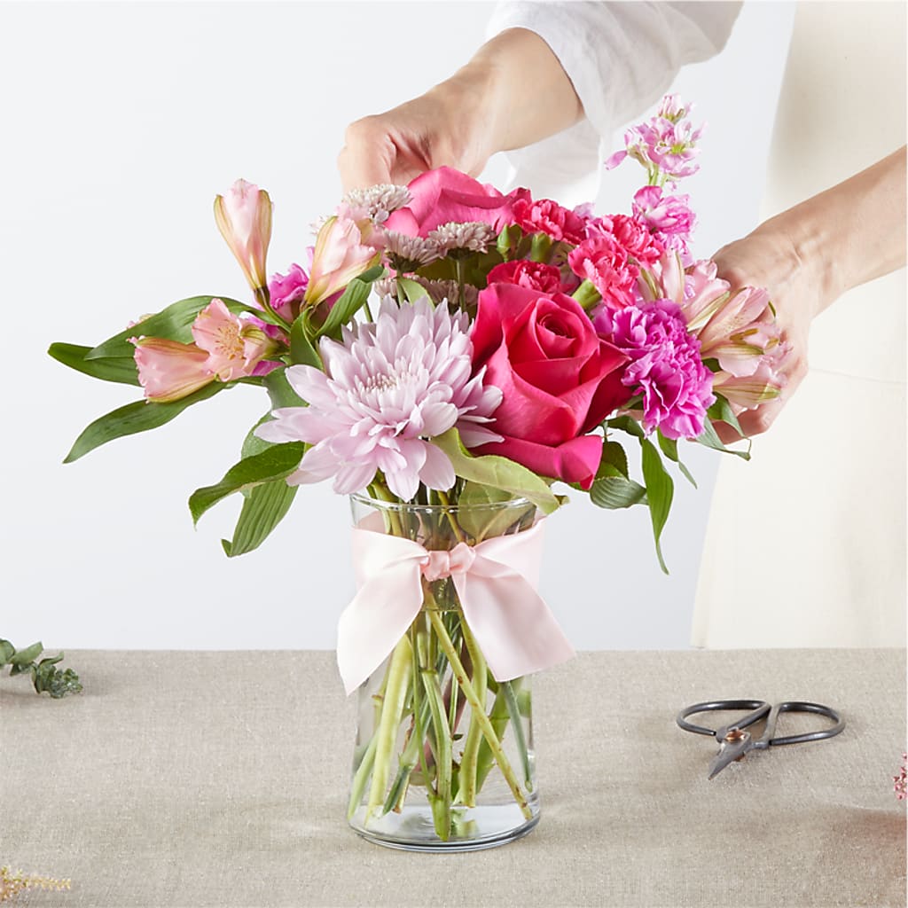 Pink Ribbon - A Florist Original – FRUIT & FLOWER CREATIONS, Portland OR