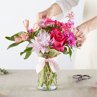 Pink Ribbon - A Florist Original – FRUIT & FLOWER CREATIONS, Portland OR