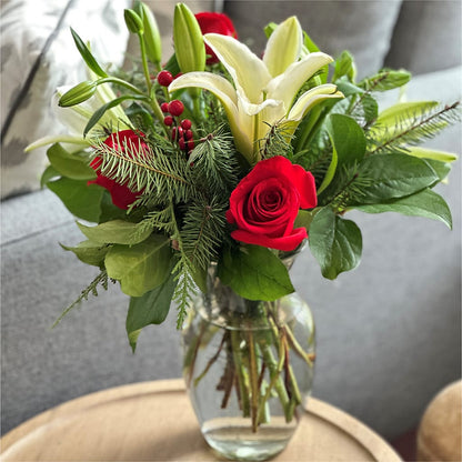 Sparkling Snowflakes Bouquet – FRUIT & FLOWER CREATIONS, Portland OR