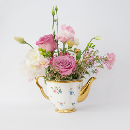 Tea Pot Garden Assortment – FRUIT & FLOWER CREATIONS, Portland OR