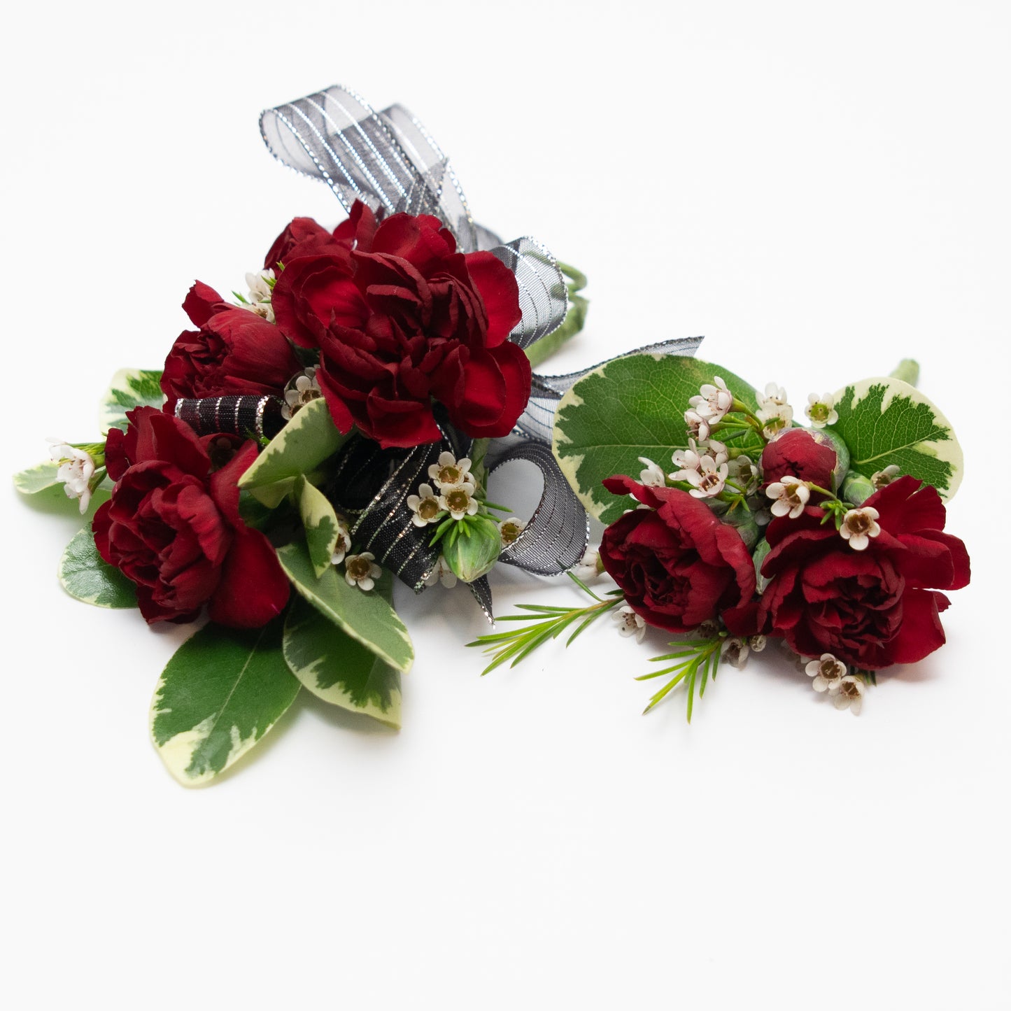 Prom: Carnation Corsage & Boutonniere Bundle