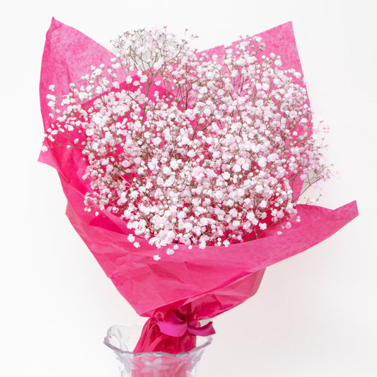 Promposal: Baby's Breath Bouquet, choice of color with wrap
