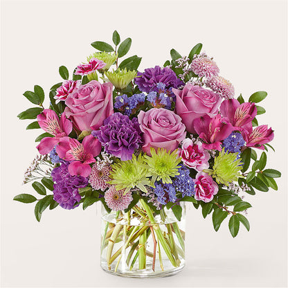 Glass Half Full Bouquet – FRUIT & FLOWER CREATIONS, Portland OR
