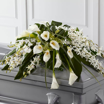 Angel Wings Casket Spray – FRUIT & FLOWER CREATIONS, Portland OR