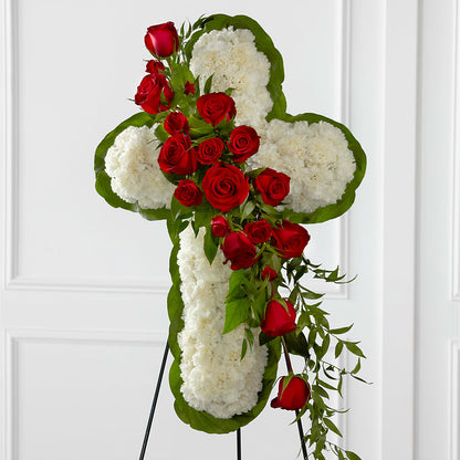 Floral Cross Easel – FRUIT & FLOWER CREATIONS, Portland OR