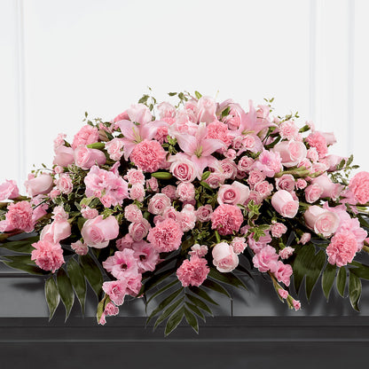 Garden of Comfort Casket Spray (Standard) – FRUIT & FLOWER CREATIONS, Portland OR