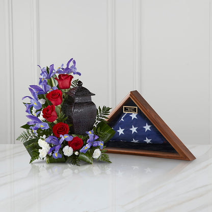Patriotic Tribute Arrangement – FRUIT & FLOWER CREATIONS, Portland OR