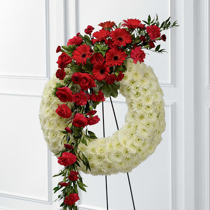 Graceful Tribute Wreath – FRUIT & FLOWER CREATIONS, Portland OR