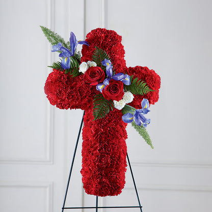 Faithful Hero Floral Cross – FRUIT & FLOWER CREATIONS, Portland OR
