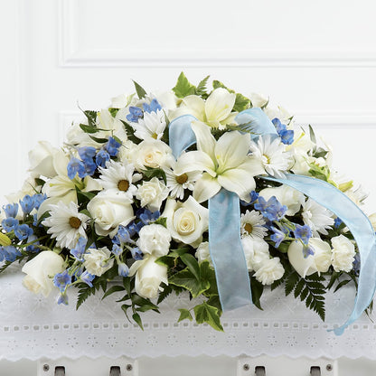 Tender Treasure Casket Spray – FRUIT & FLOWER CREATIONS, Portland OR