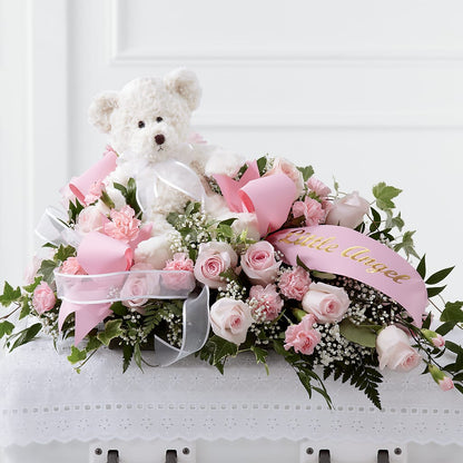 Touch of Sympathy Casket Spray – FRUIT & FLOWER CREATIONS, Portland OR