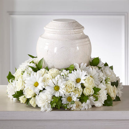 Ivory Gardens Cremation Adornment – FRUIT & FLOWER CREATIONS, Portland OR