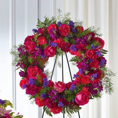 Calming Colors Wreath – FRUIT & FLOWER CREATIONS, Portland OR