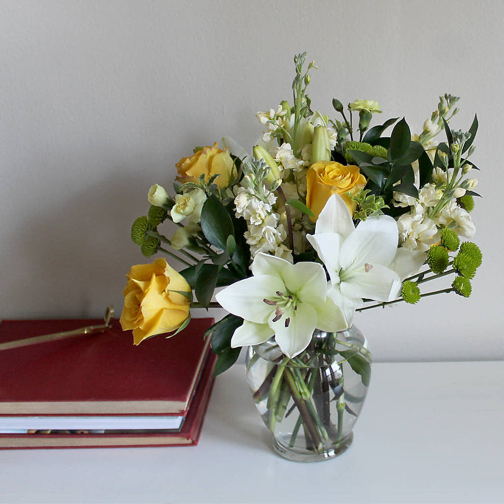 Hope & Serenity Bouquet – FRUIT & FLOWER CREATIONS, Portland OR