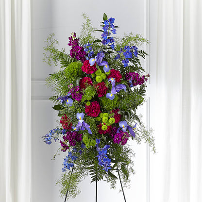 Heavenly Skies Standing Spray – FRUIT & FLOWER CREATIONS, Portland OR