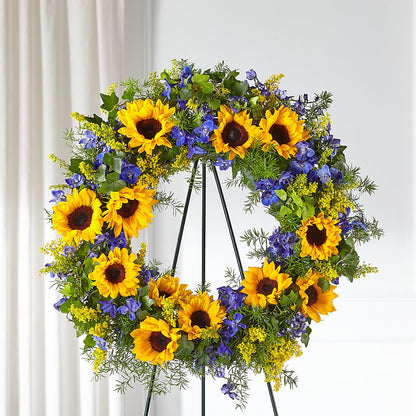 Bright Rays Wreath – FRUIT & FLOWER CREATIONS, Portland OR